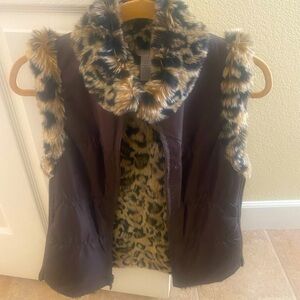 Chico's Leopard Vest